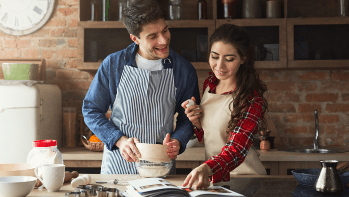 Couple Cooking