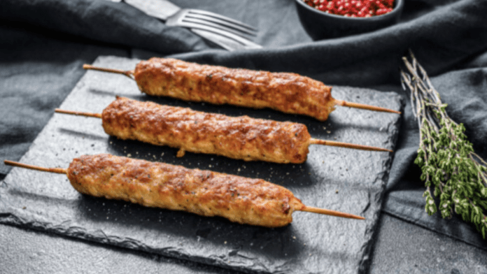 Chicken Achari Seekh Kebabs