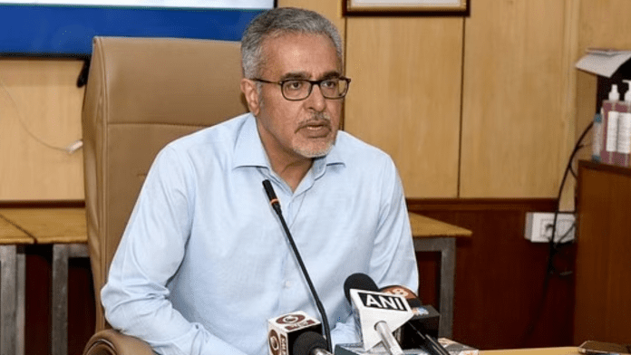 Food secretary Sanjeev Chopra