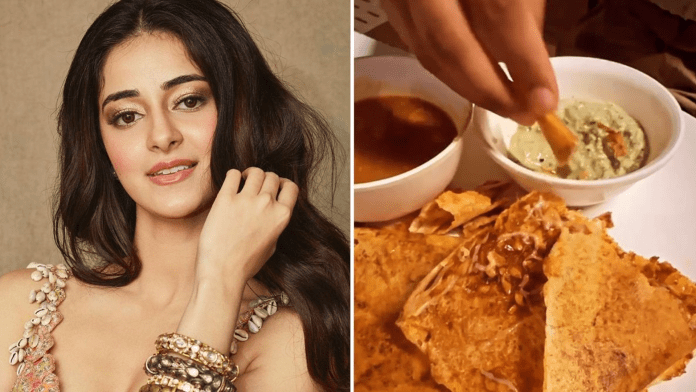 Ananya Panday's mouthwatering schezwan cheese dosa