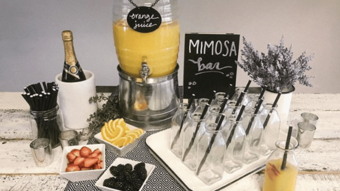 DIY mimosa bar DIY mimosa bar