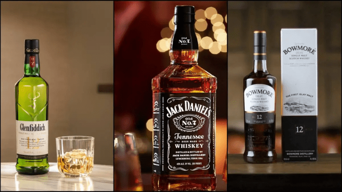 Whiskey bottles Whiskey bottles