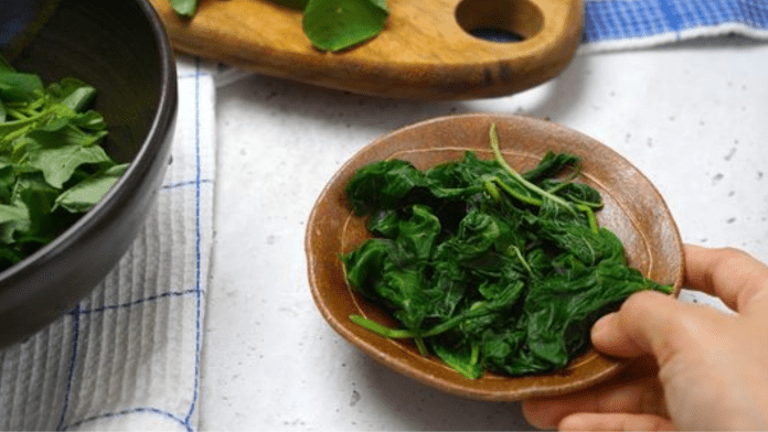blanched spinach blanched spinach