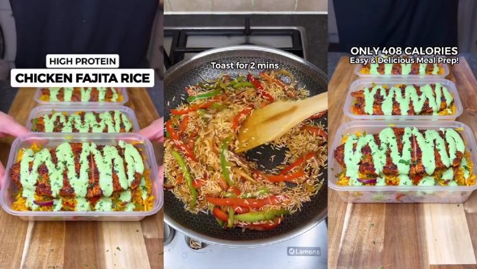 Jalal Sameja's high-protein chicken fajitas Jalal Sameja's high-protein chicken fajitas