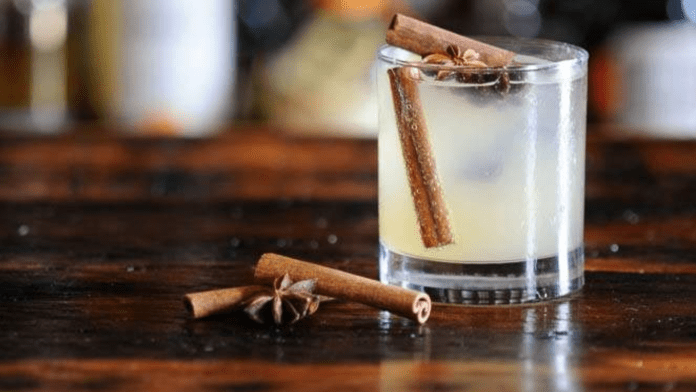 Cinnamon sticks gin