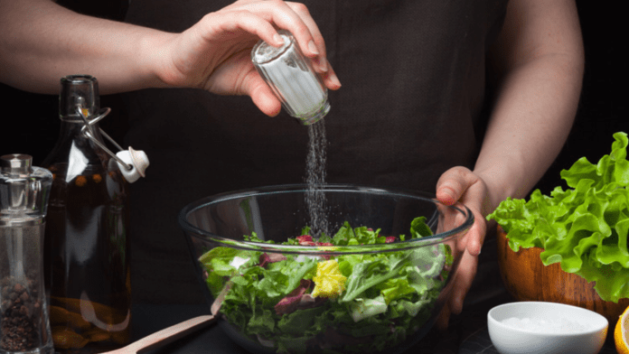 Salt in dish Salt in dish