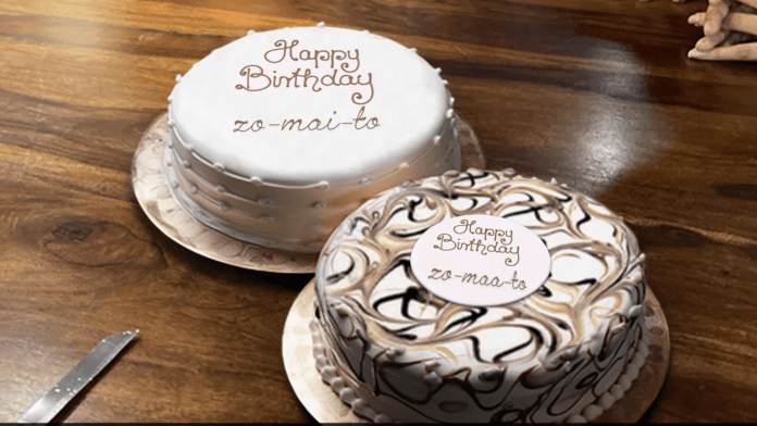 Zomato cake Zomato cake