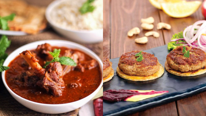 Rogan Josh and Galouti Kebab