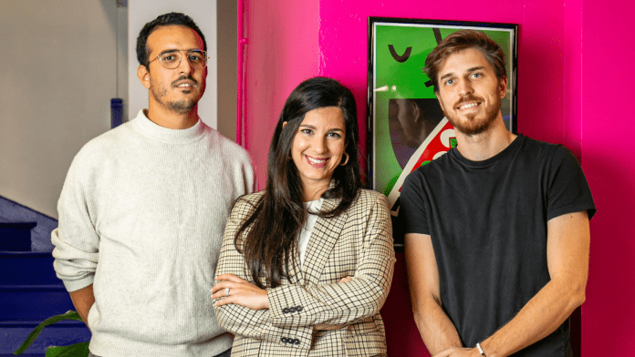 Malou co-founders Waad Toumi, Louiza Hacene and Victor Sage Malou co-founders Waad Toumi, Louiza Hacene and Victor Sage