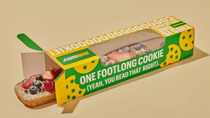 subway foot-long cookie subway foot-long cookie