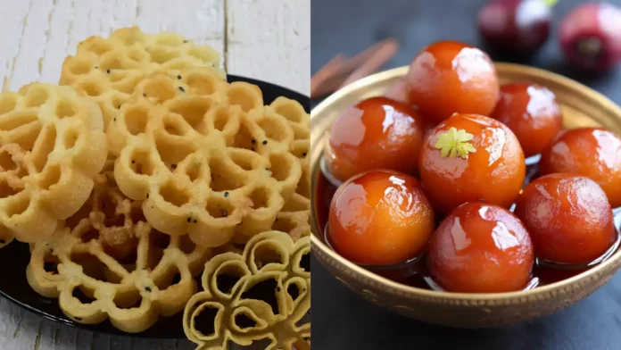 Achappam and Gulab Jamun Achappam and Gulab Jamun