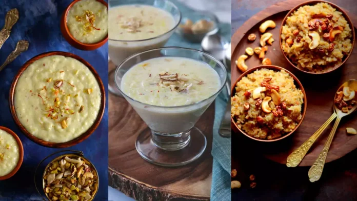 Phirni, Kheer, and Sakkarai Pongal