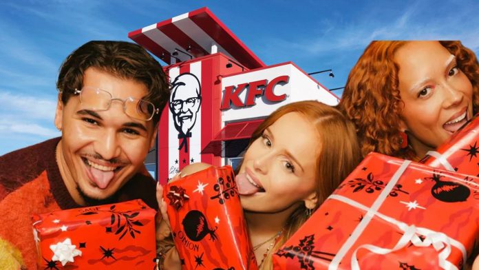 Image of kfc lickable wrapping