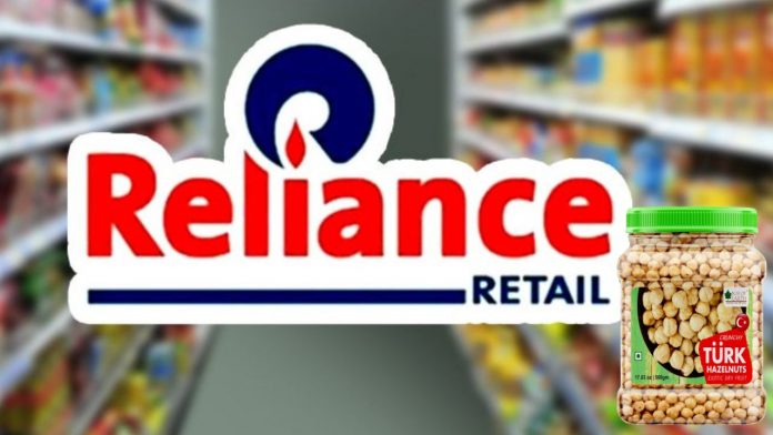 Image of reliance retail and turkish Hazelnut