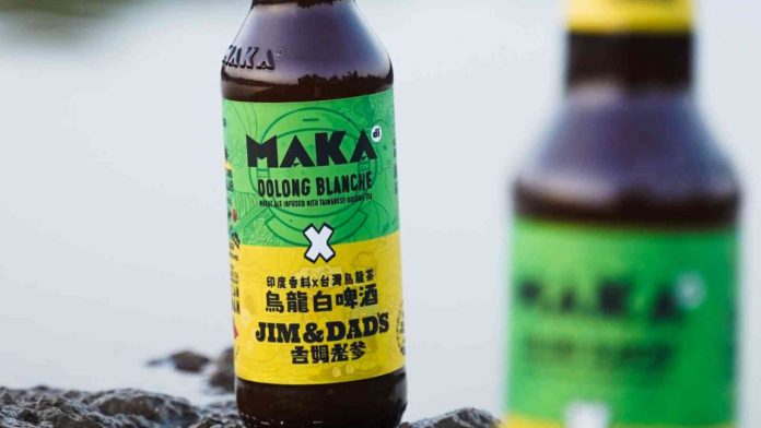 India's LB Brewers and Taiwan's Jim & Dad's Brewing introduces bottle tea beer Image of tea beer bottle