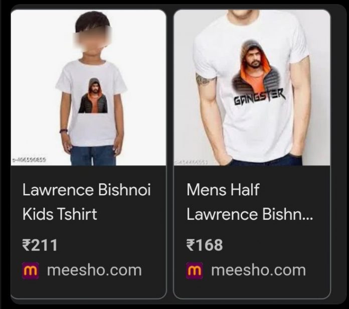 Meesho pulls gangster Lawrence Bishnoi t-shirts after public outcry Meesho e-commerce platform