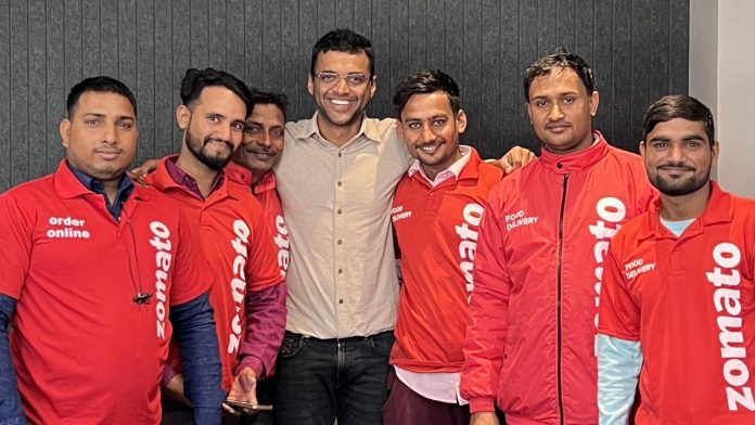 Zomato CEO with employees