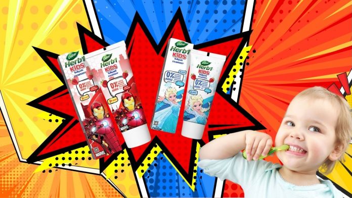 Dabur Expands Herb’l Line with New Kids Toothpaste Featuring Iron Man and Elsa Image of dabur herb