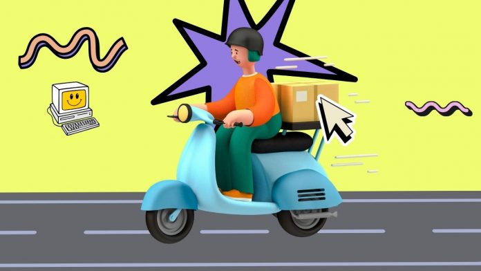 Image of quick commerce delivery boy