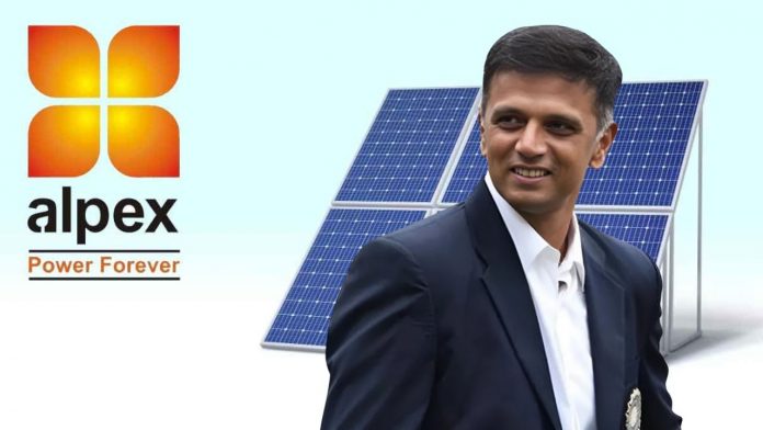 Alpex Solar Partners with Cricket Legend Rahul Dravid to Promote Solar Power Image of Alpex