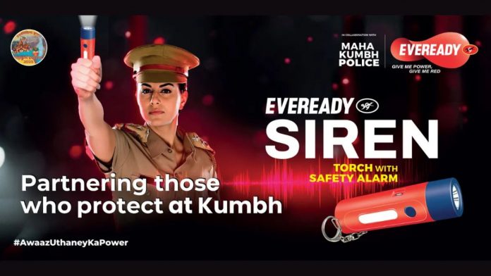 Eveready Siren Torches light up and bolster security at Maha Kumbh Mela 2025 Image of eveready siren