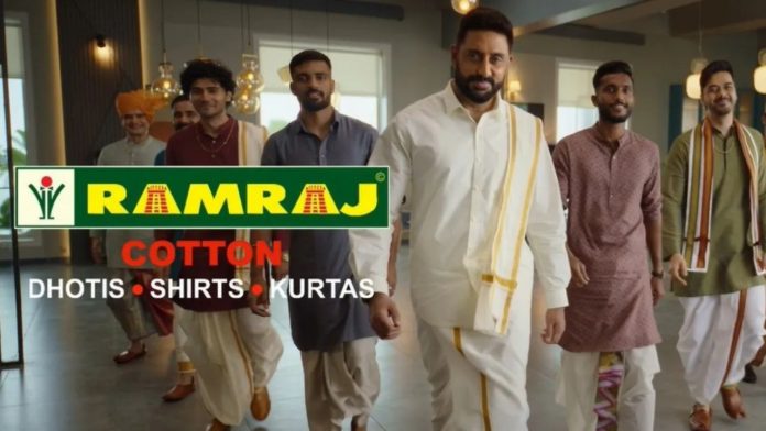 Abhishekh Bachchan soulful message in ‘Dhoti’ for Ramraj Cotton’s new TVC Image of ramraj