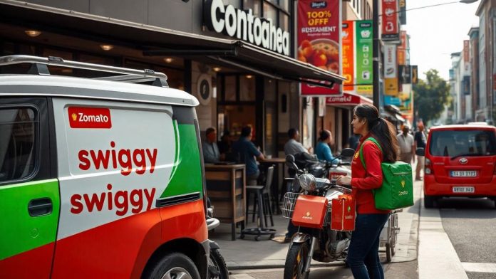 Swiggy and Zomato Set to Slice Food Discounts, Leave Diners Hungry for Deals Image of zomato & swiggy