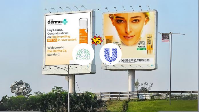Sunscreen War Erupts: Honasa Accuses HUL’s Lakme of Misleading Ads Targeting Derma Co in ₹18,000 Cr Skincare Market Image of derma