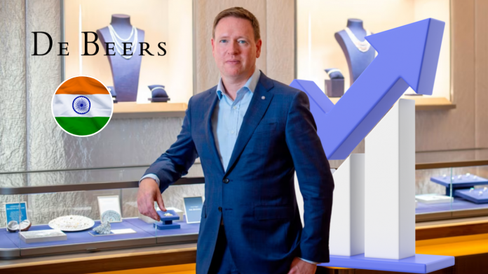De Beers CEO Al Cook Predicts India’s Diamond Jewellery Market Will Double to $20 Billion by 2030, Plans 100 Forevermark Stores” Image of dee beers