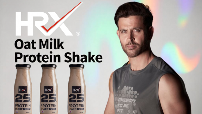 Hrithik Roshan’s HRX Drops First Oat Milk Protein Shake with 25g Protein, Zero Sugar — Partners with Curefoods for Nationwide Rollout Image of hrx protein.